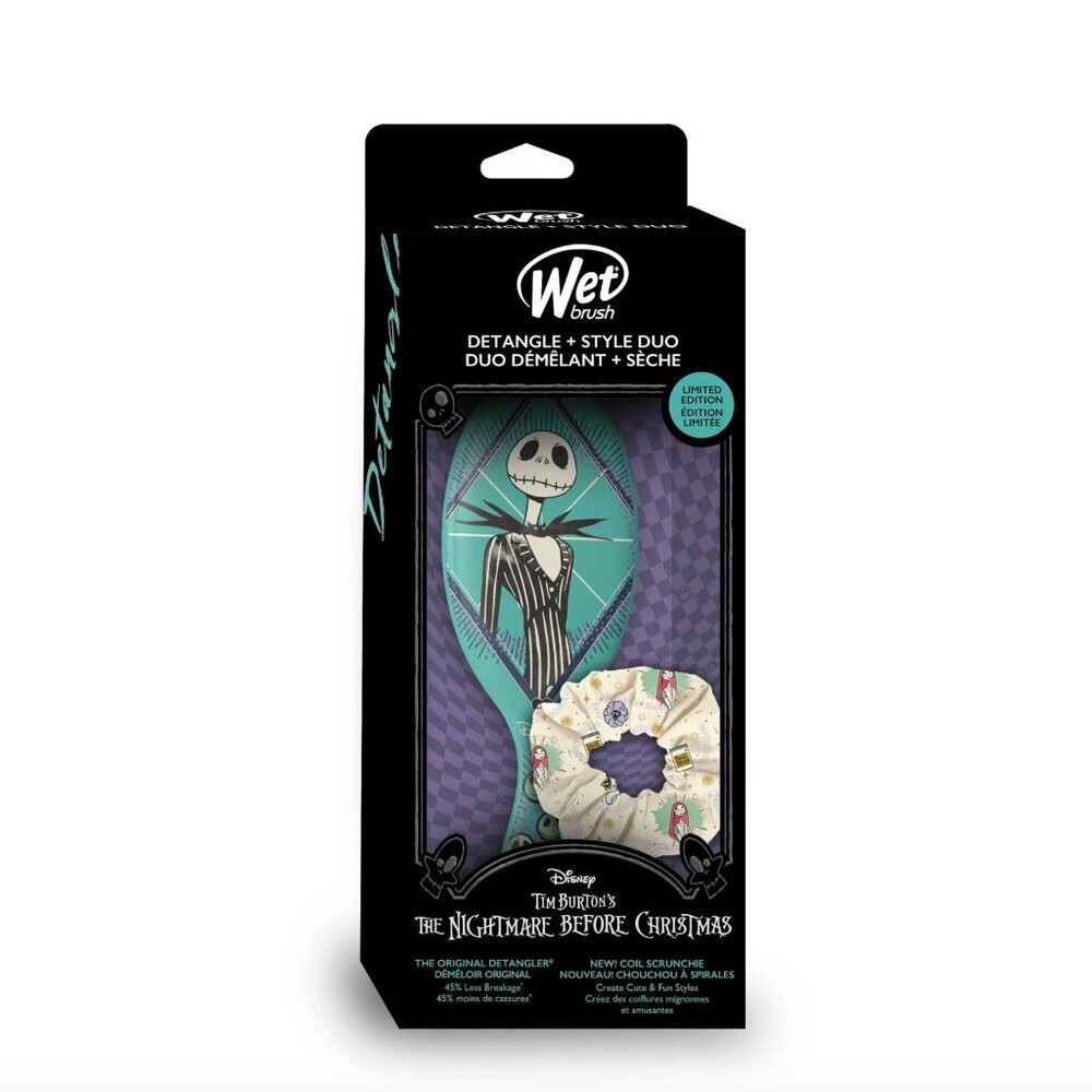 Wet Brush x Disney Jack Skellington Brush w/ Scrunchie NIB